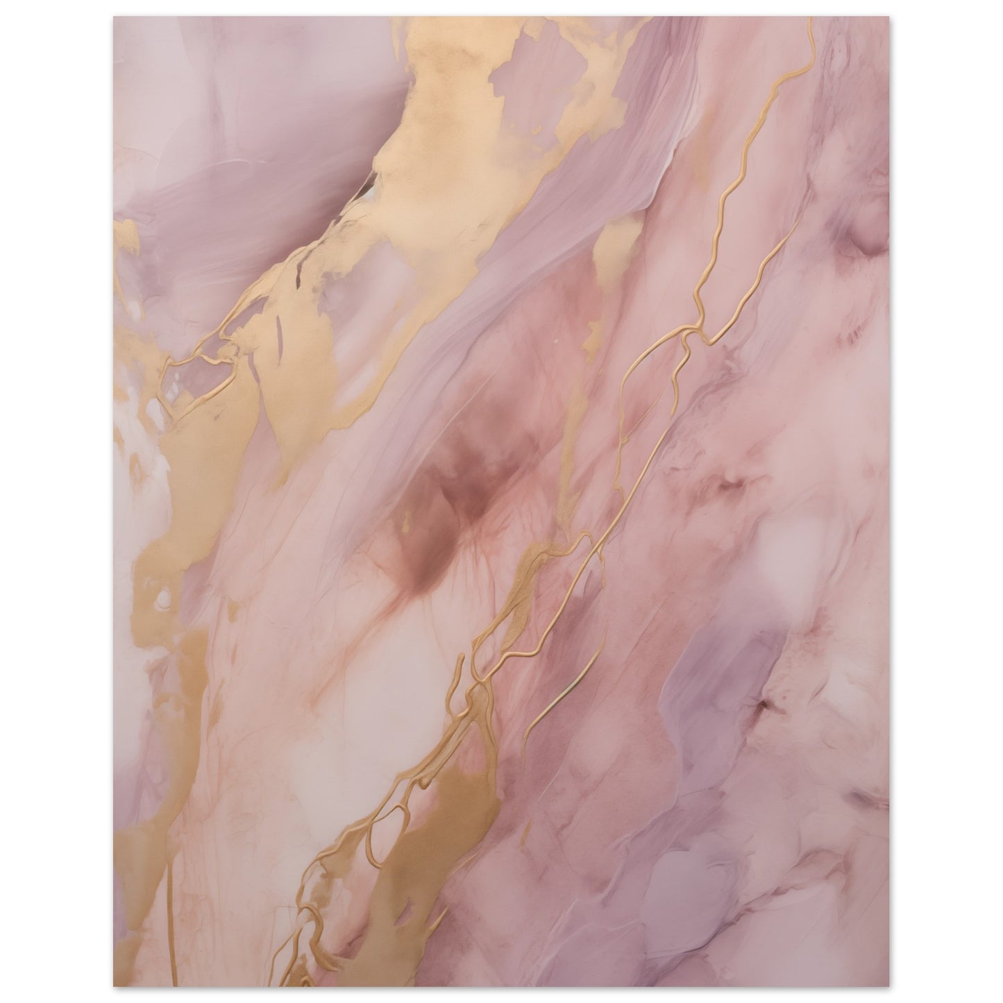 Purpur-Gold Poster 20x25 cm - Pixara