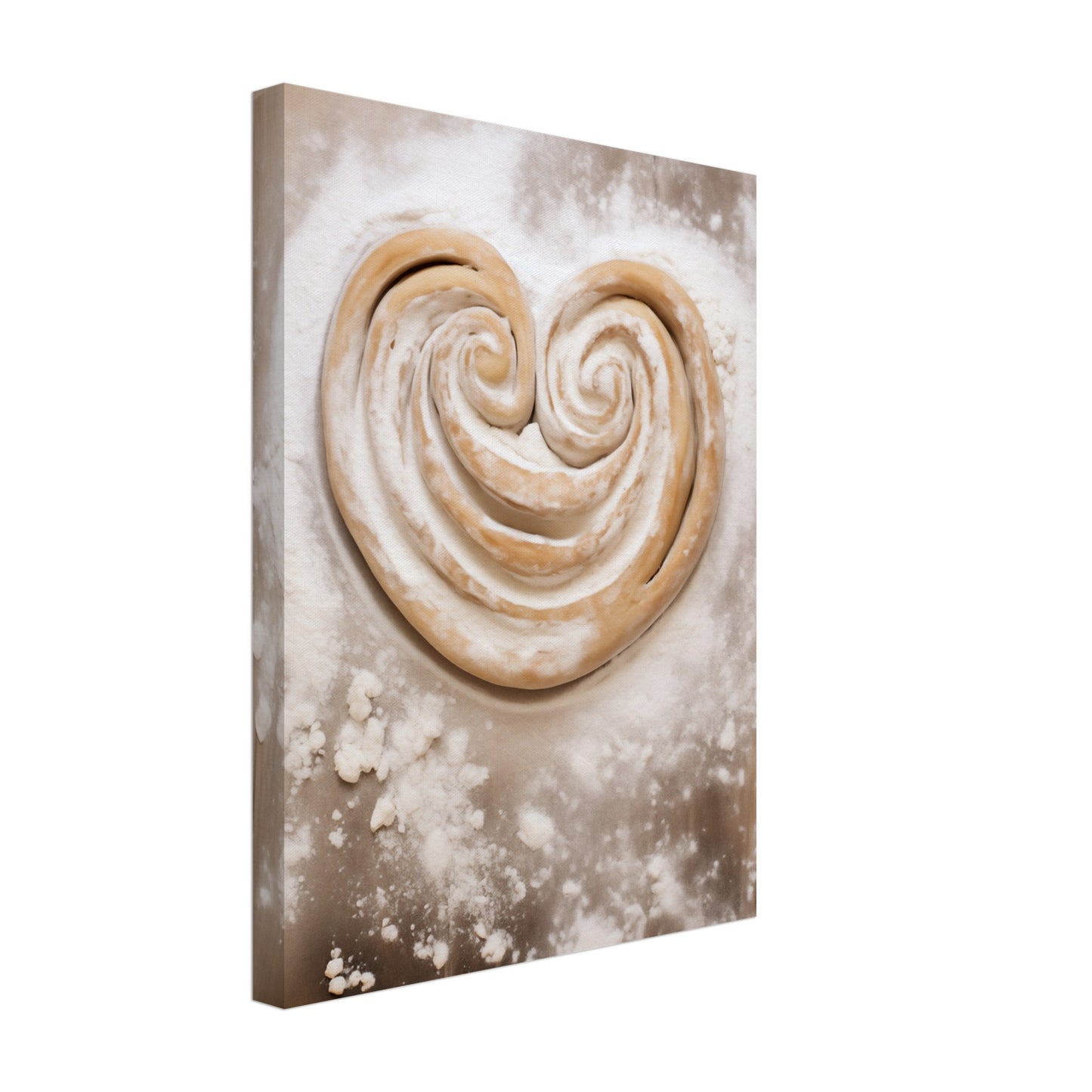 Herz aus Teig Leinwand 30x40 cm - Pixara