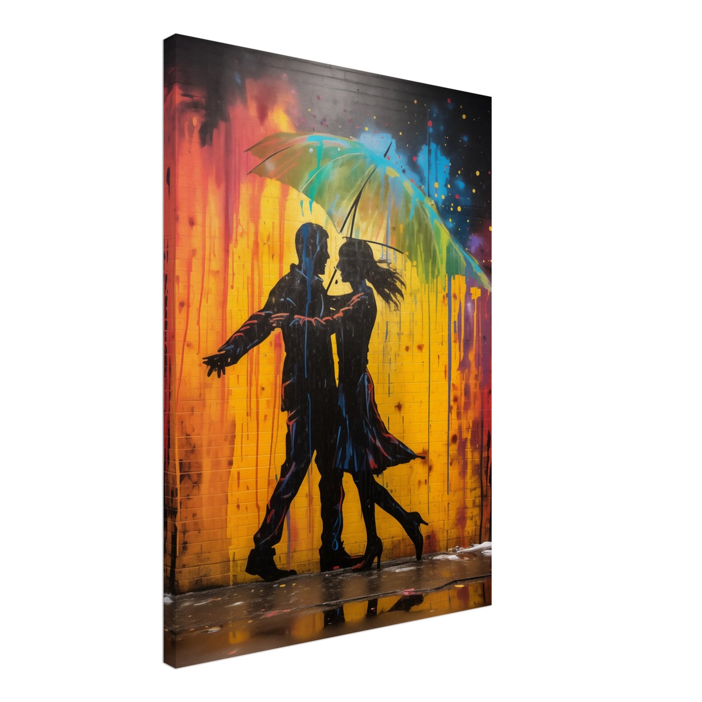 Rhytmus der Farben Leinwand 50x70 cm - Pixara