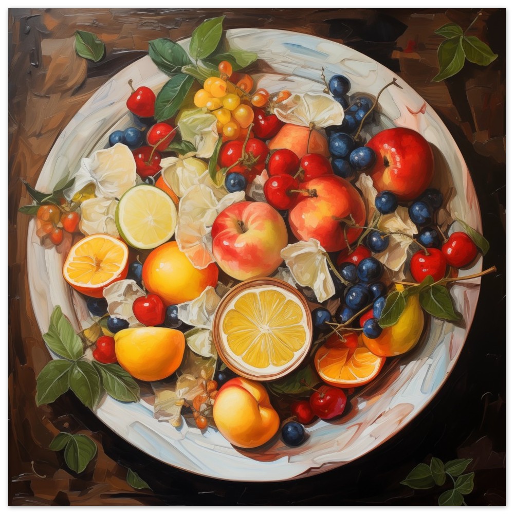 Fruchtschale-Kunstwerk 25x25 cm - Pixara
