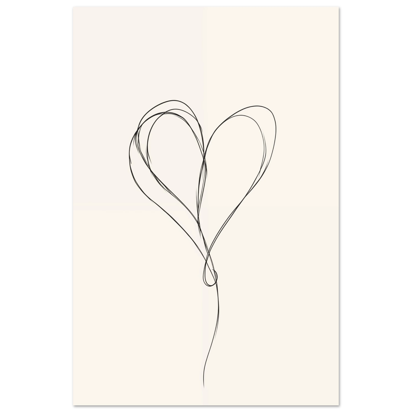 One-Line Love Poster 60x90 cm - Pixara
