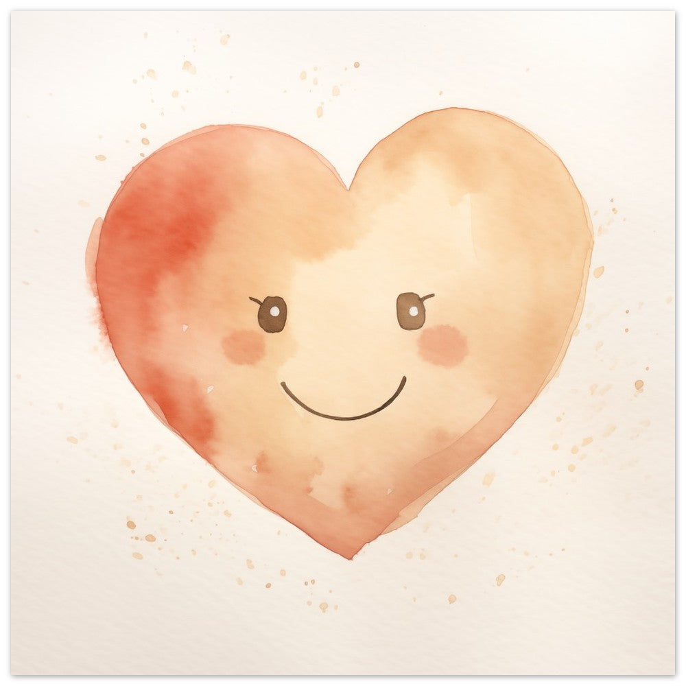 Herzi Lieblich Poster 50x50 cm - Pixara