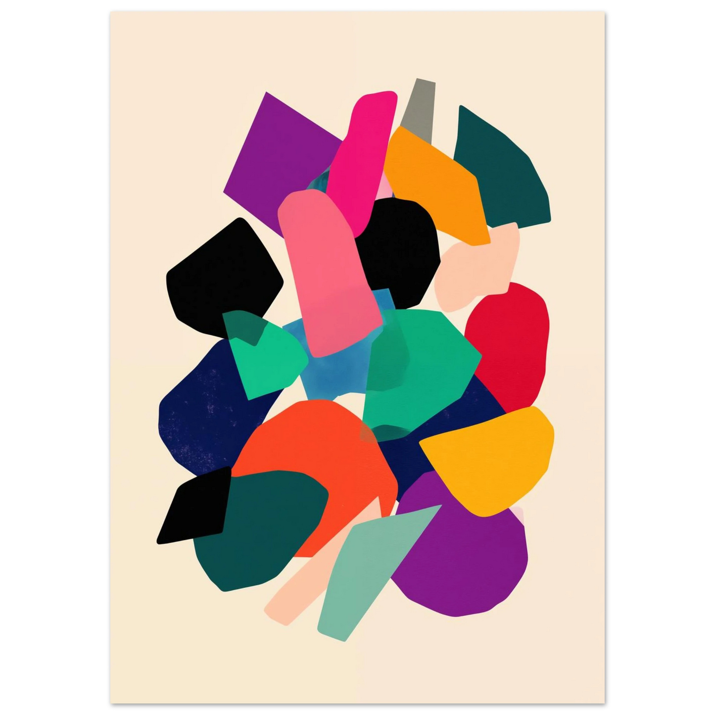 Farbfragment No. 01 Poster 50x70 cm - Pixara