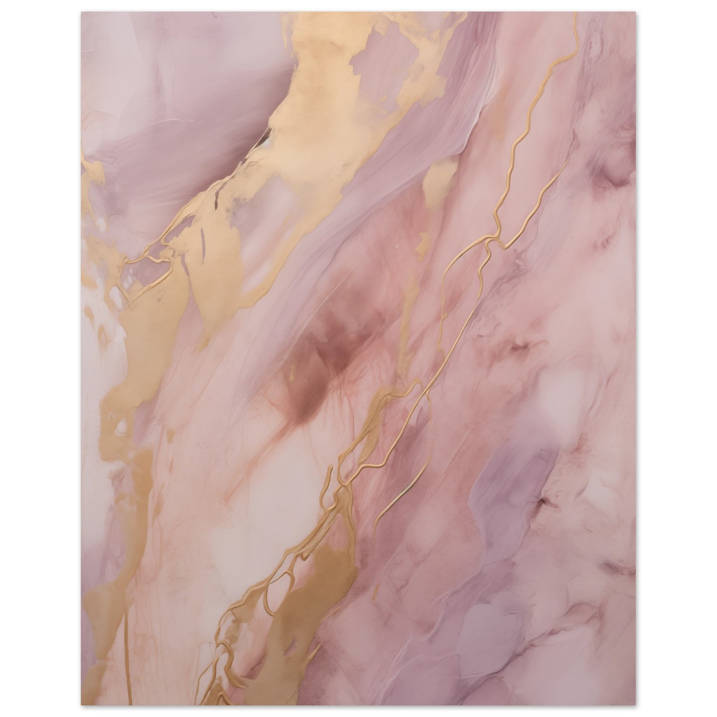 Purpur-Gold Poster 40x50 cm - Pixara