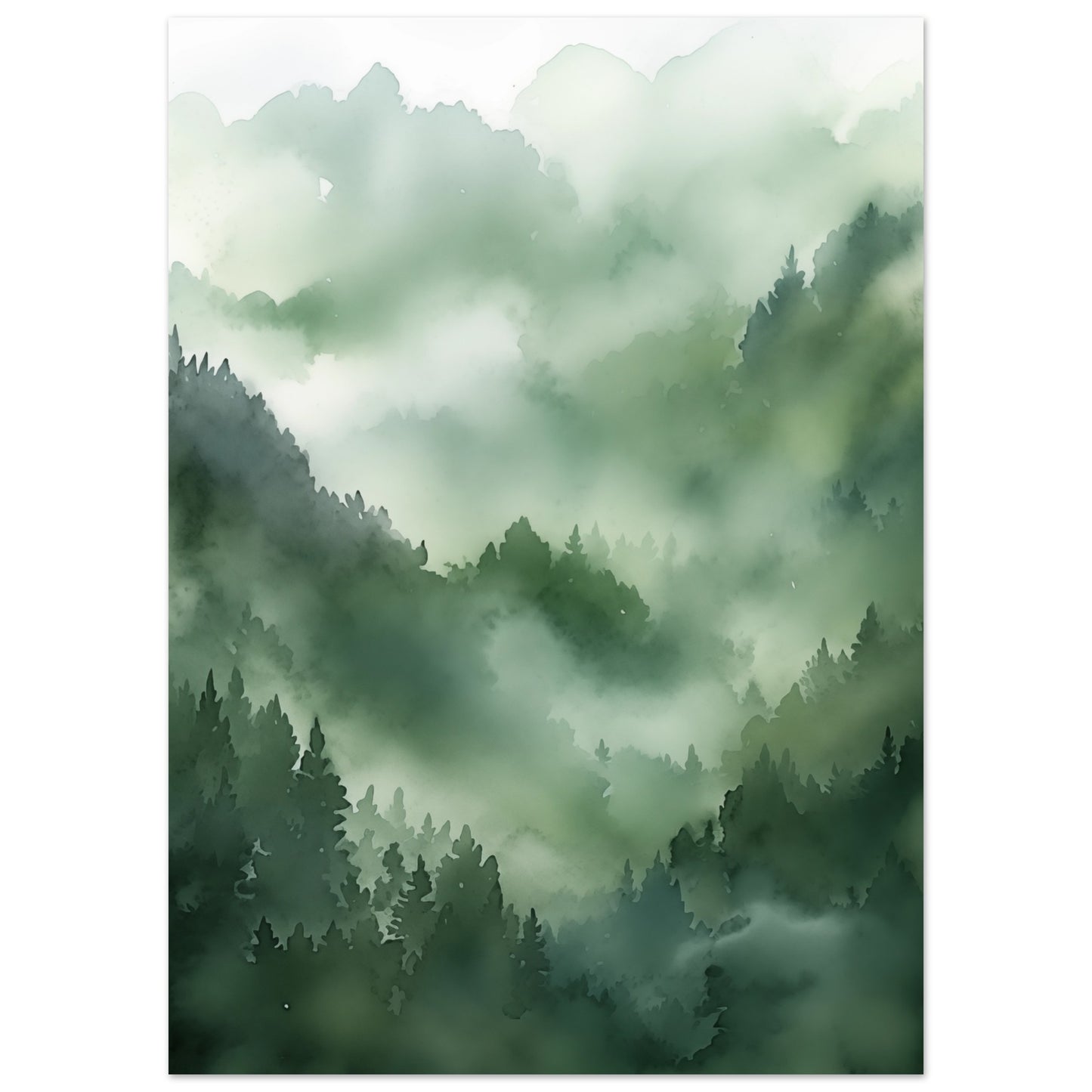 Morgendämmerung im Urwald Poster 50x70 cm - Pixara