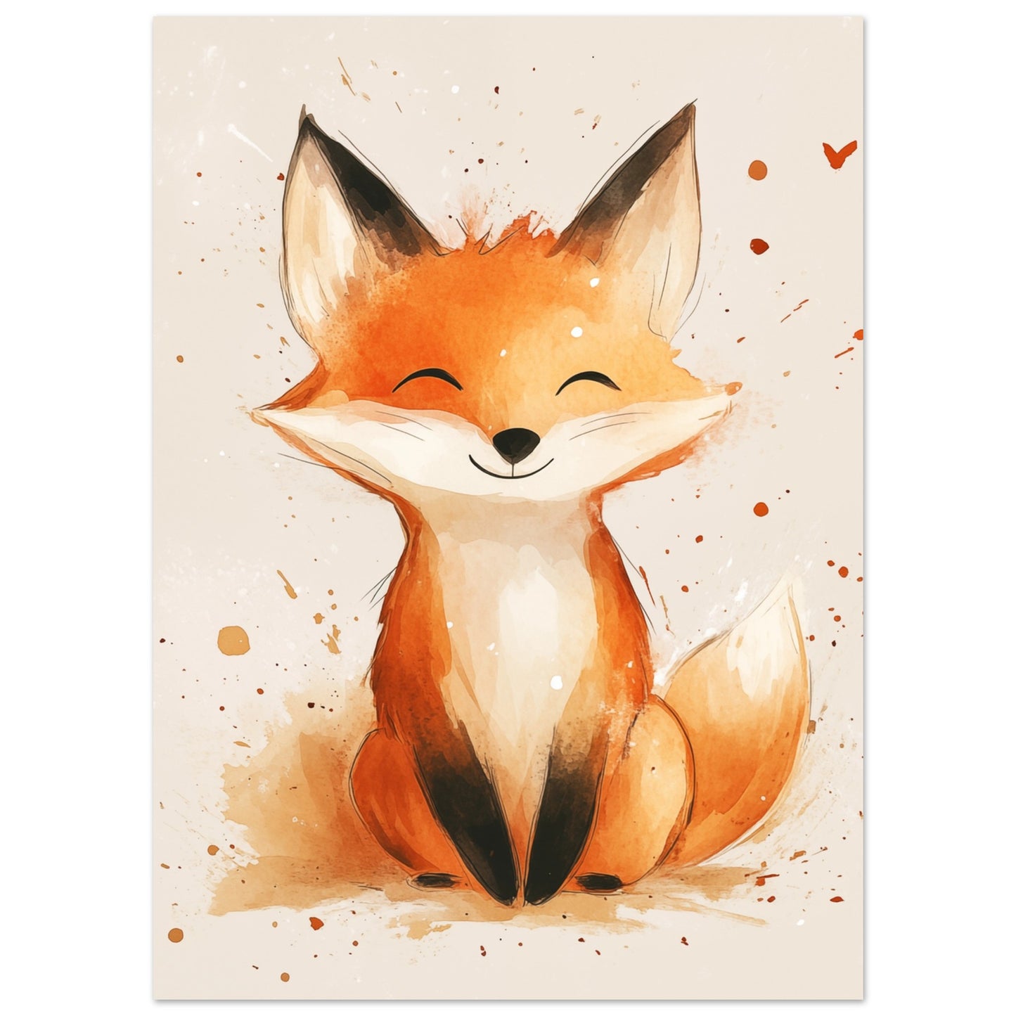 Fröhlicher Fuchs 13x18 cm - Pixara