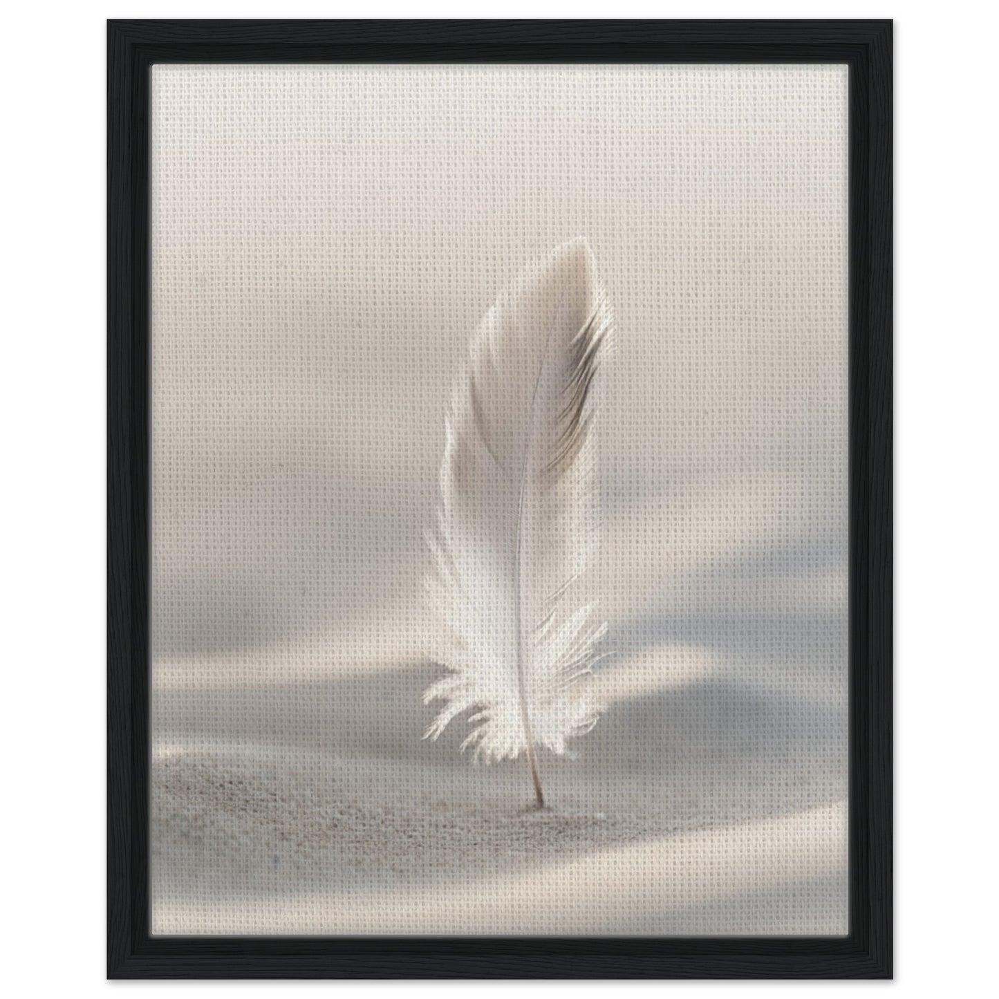 Sanfte Pause | Gerahmte Leinwand Schwarzer Rahmen 40x50 cm - Pixara