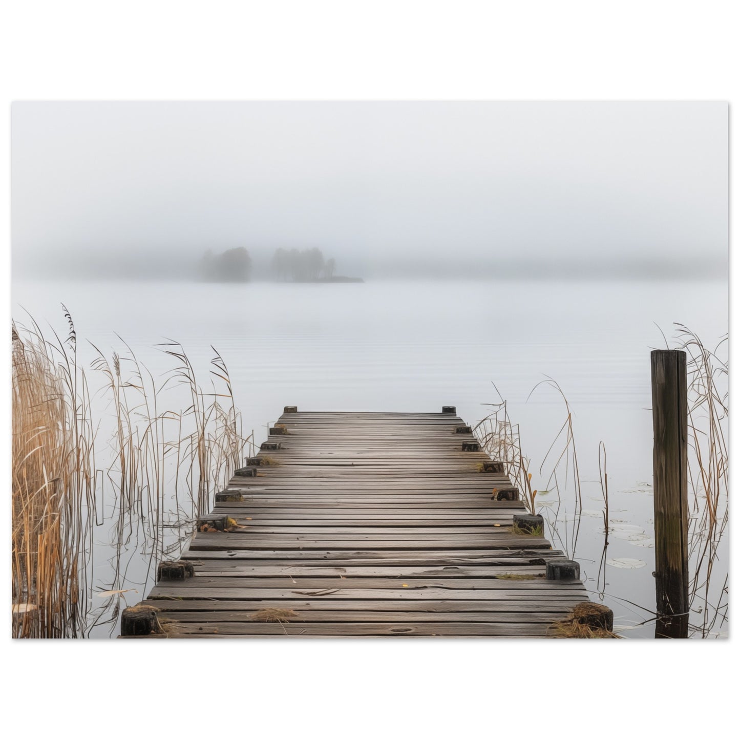 Nebeliger Steg 30x40 cm - Pixara