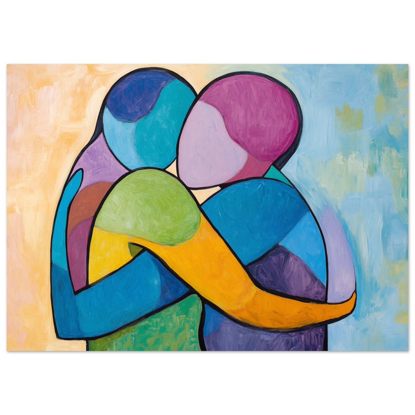 Abstrakte Umarmung 50x70 cm - Pixara