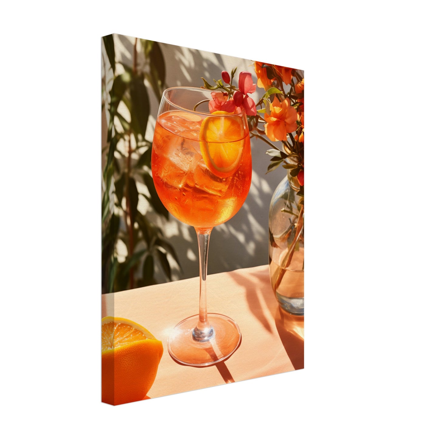 Sonniger Aperitivo Leinwand 30x40 cm - Pixara