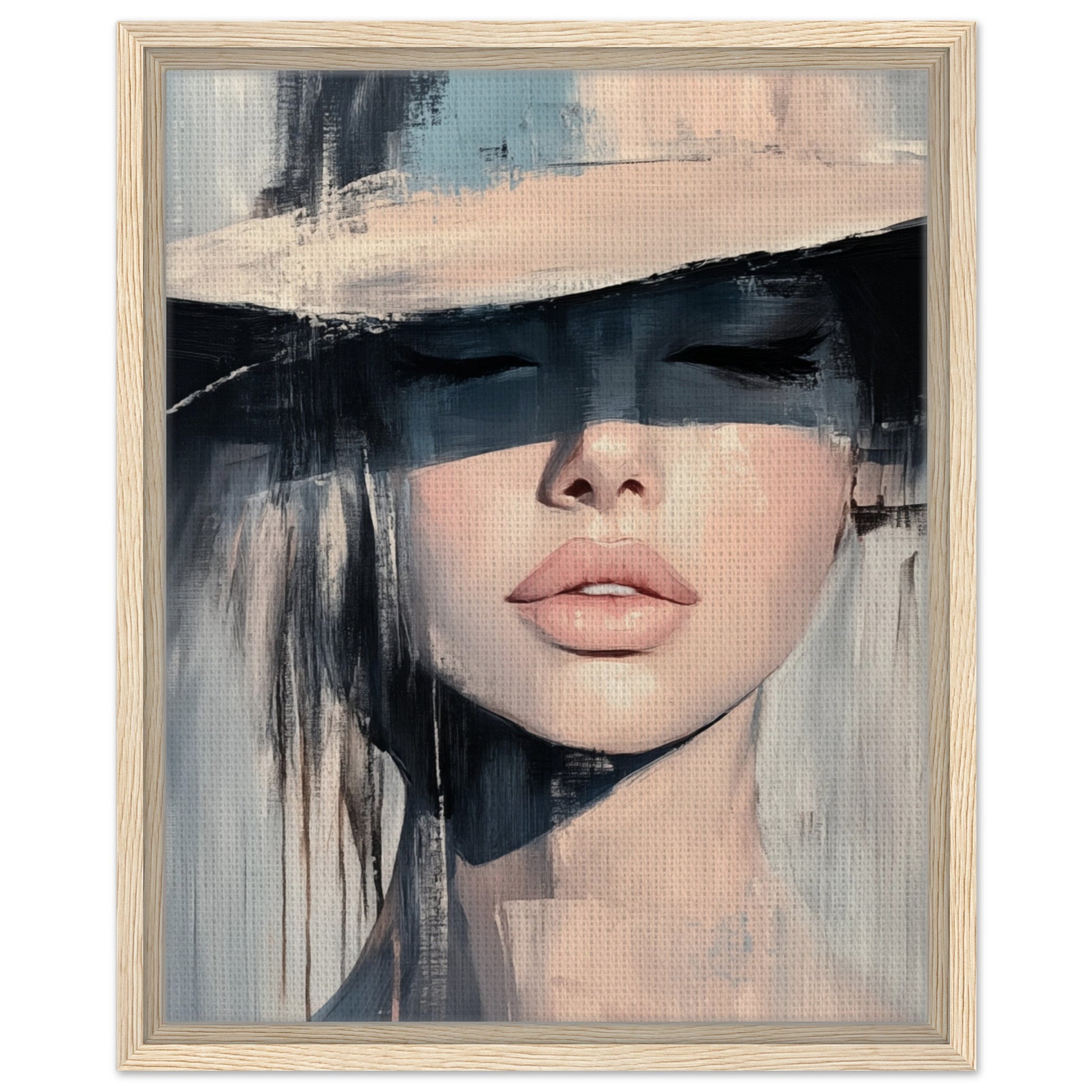 Verborgene Eleganz | Gerahmte Leinwand Holzrahmen 40x50 cm - Pixara