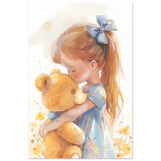 Emma und Herr Brummbär 60x90 cm - Pixara