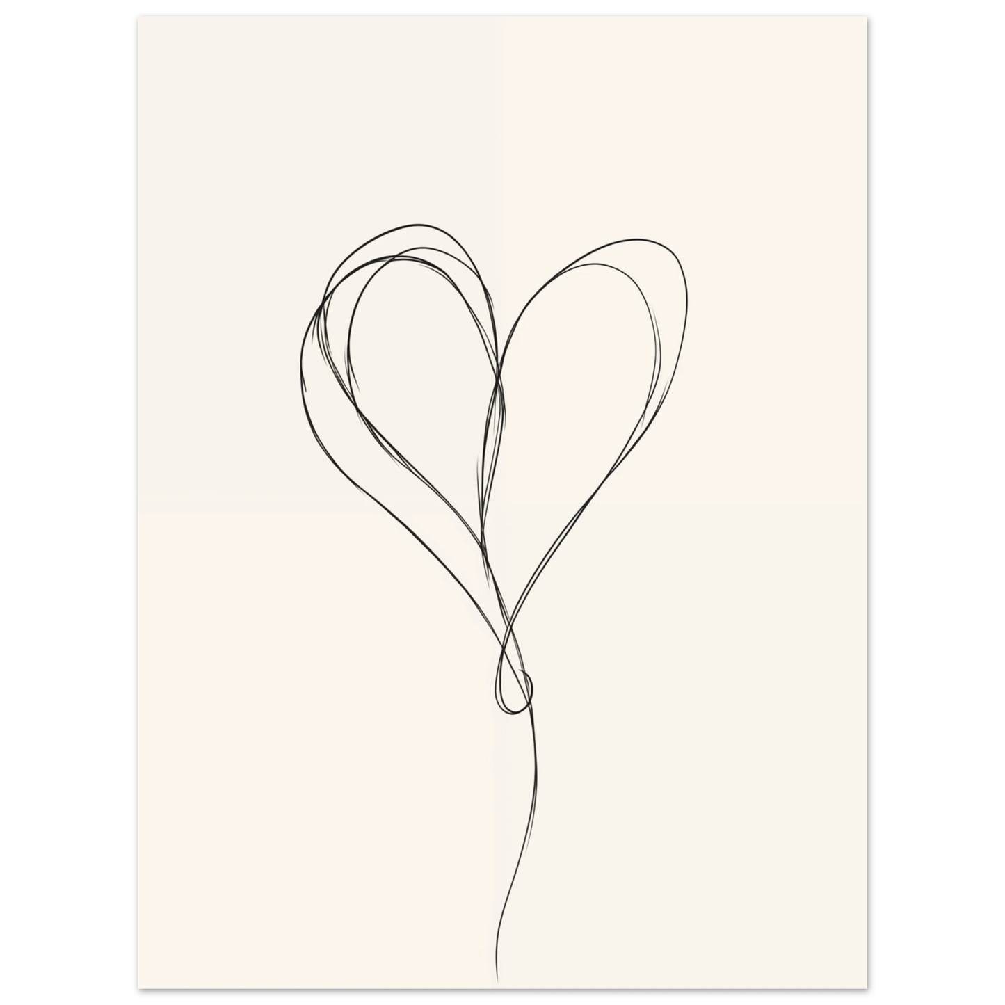 One-Line Love Poster 30x40 cm - Pixara