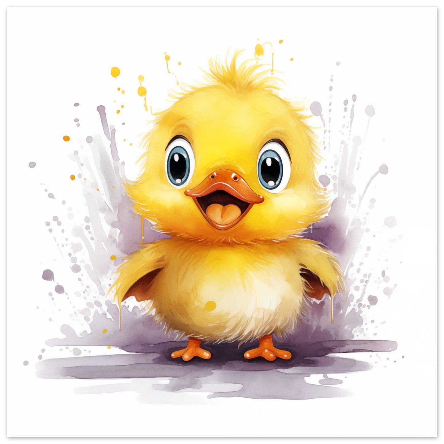 Entchen "Dolly" Poster 50x50 cm - Pixara