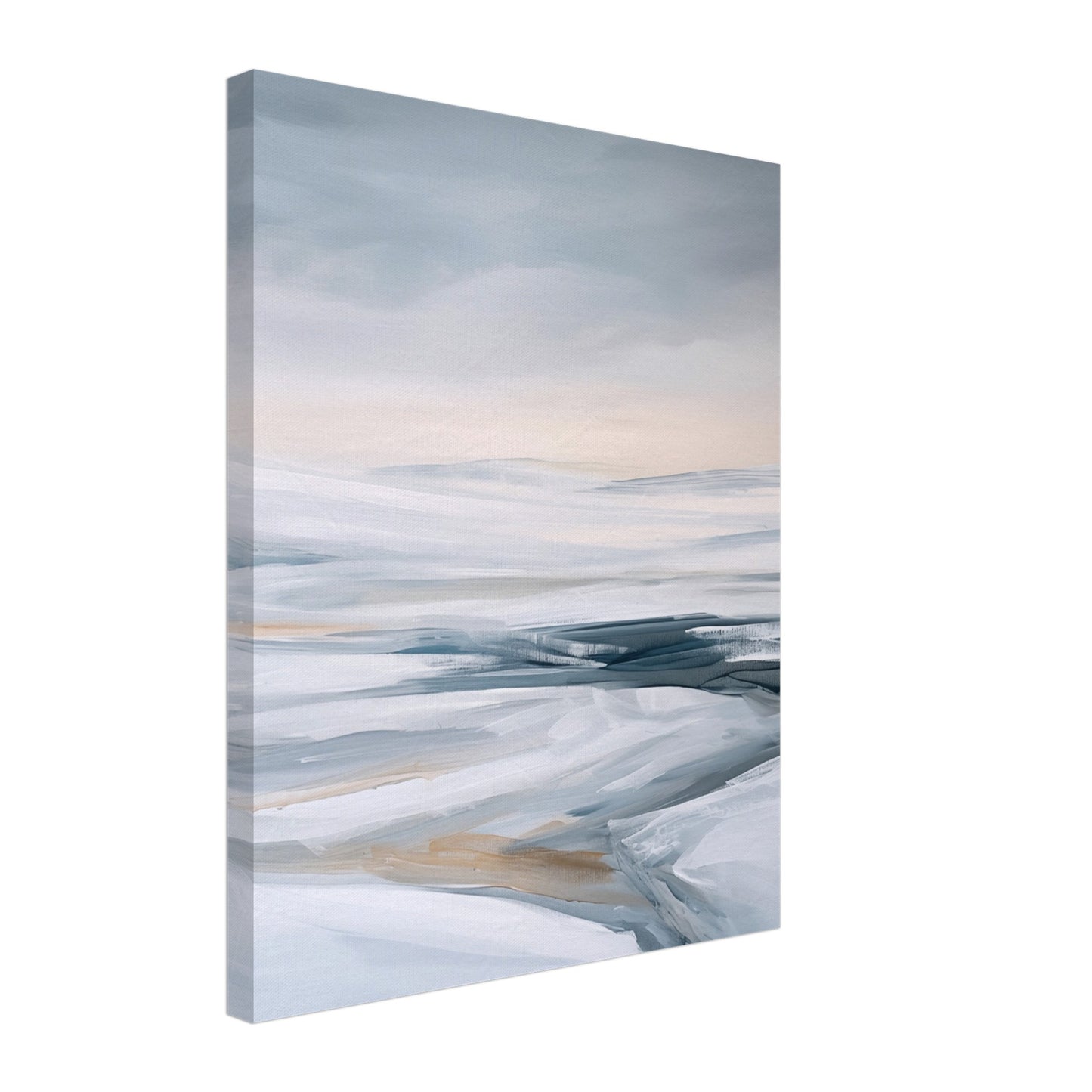 Verschneite Tiefen Leinwand 40x50 cm - Pixara