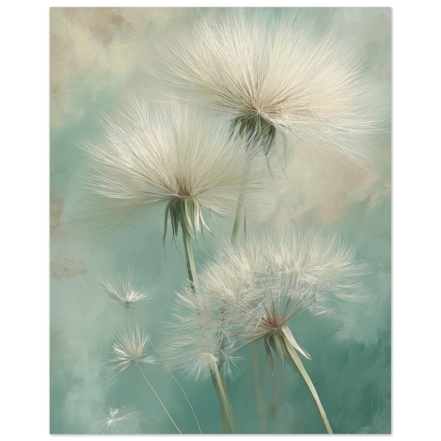 Federleicht – Traumhafte Pusteblumen in Pastell 20x25 cm - Pixara