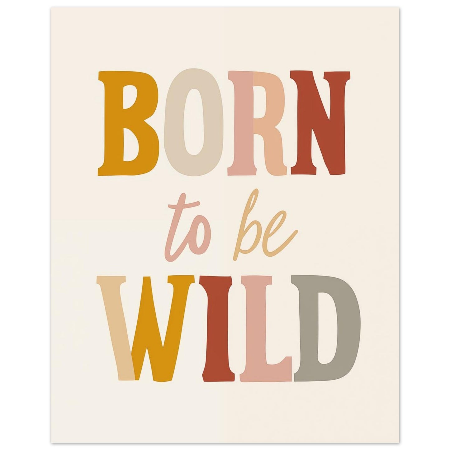 Born to be Wild 40x50 cm - Pixara