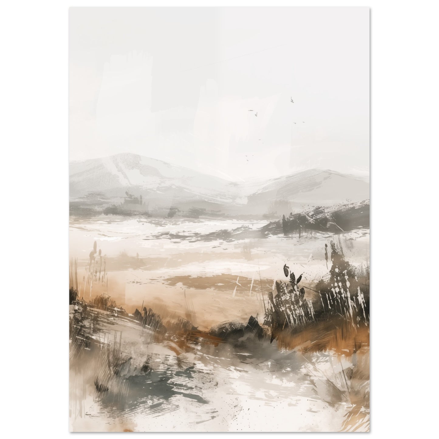 Misty Pines Poster A4 21x29.7 cm - Pixara