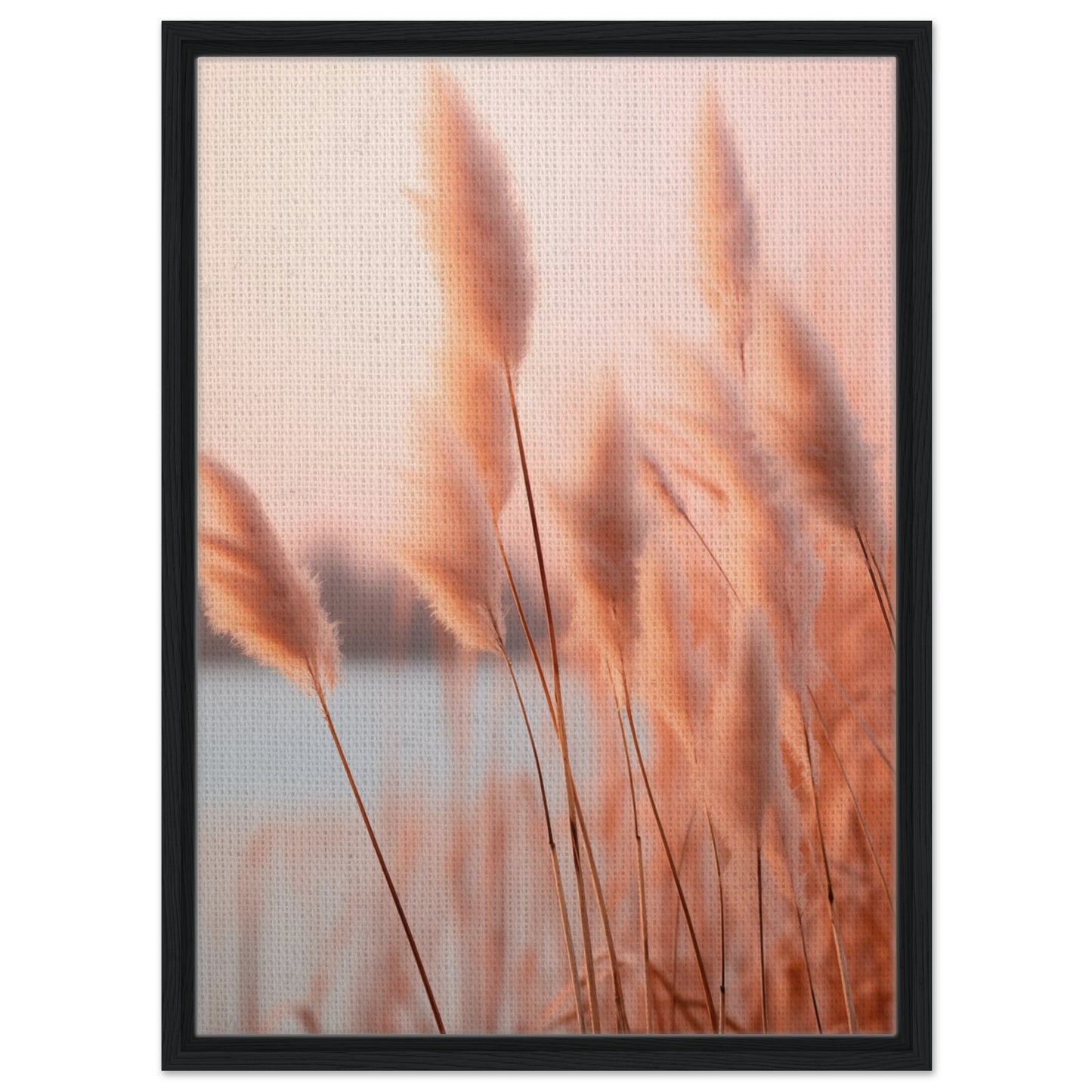 Flüstern des Abendrots | Gerahmte Leinwand Schwarzer Rahmen 50x70 cm - Pixara