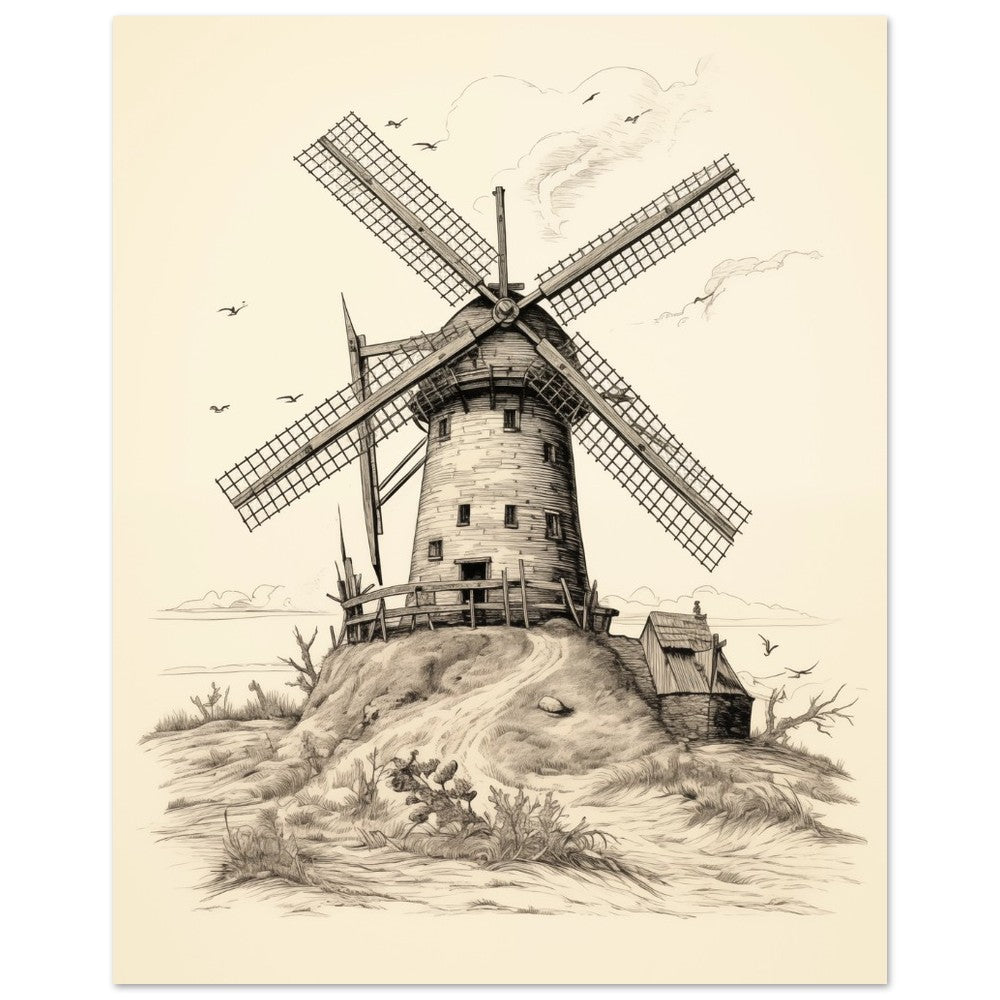 Haverbeck-Mühle Poster 40x50 cm - Pixara