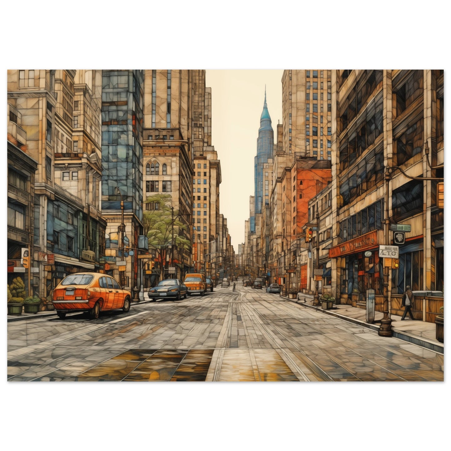 Urban Echoes Poster 50x70 cm - Pixara