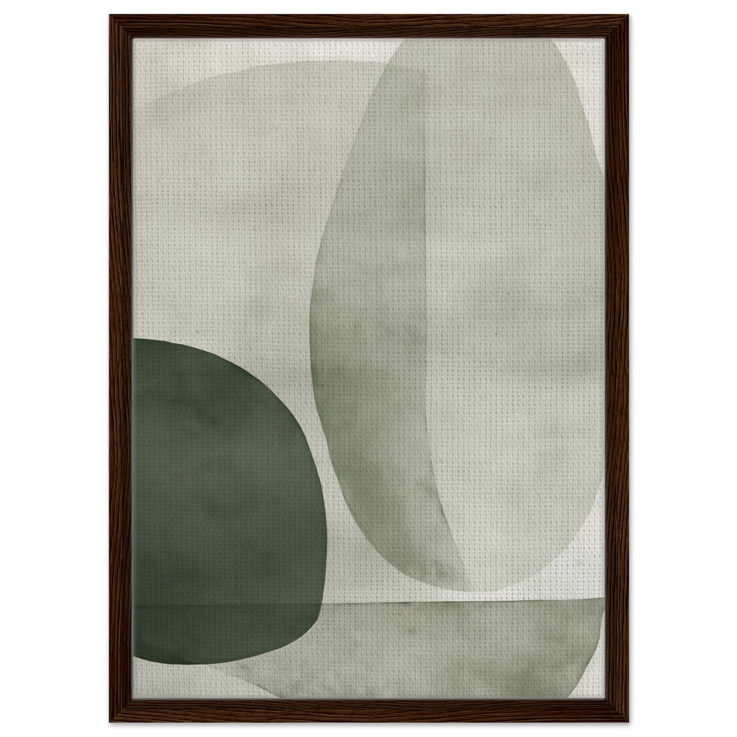 Klare Gedanken | Gerahmte Leinwand 50x70 cm 20x28″ Rahmen aus dunklem Holz - Pixara