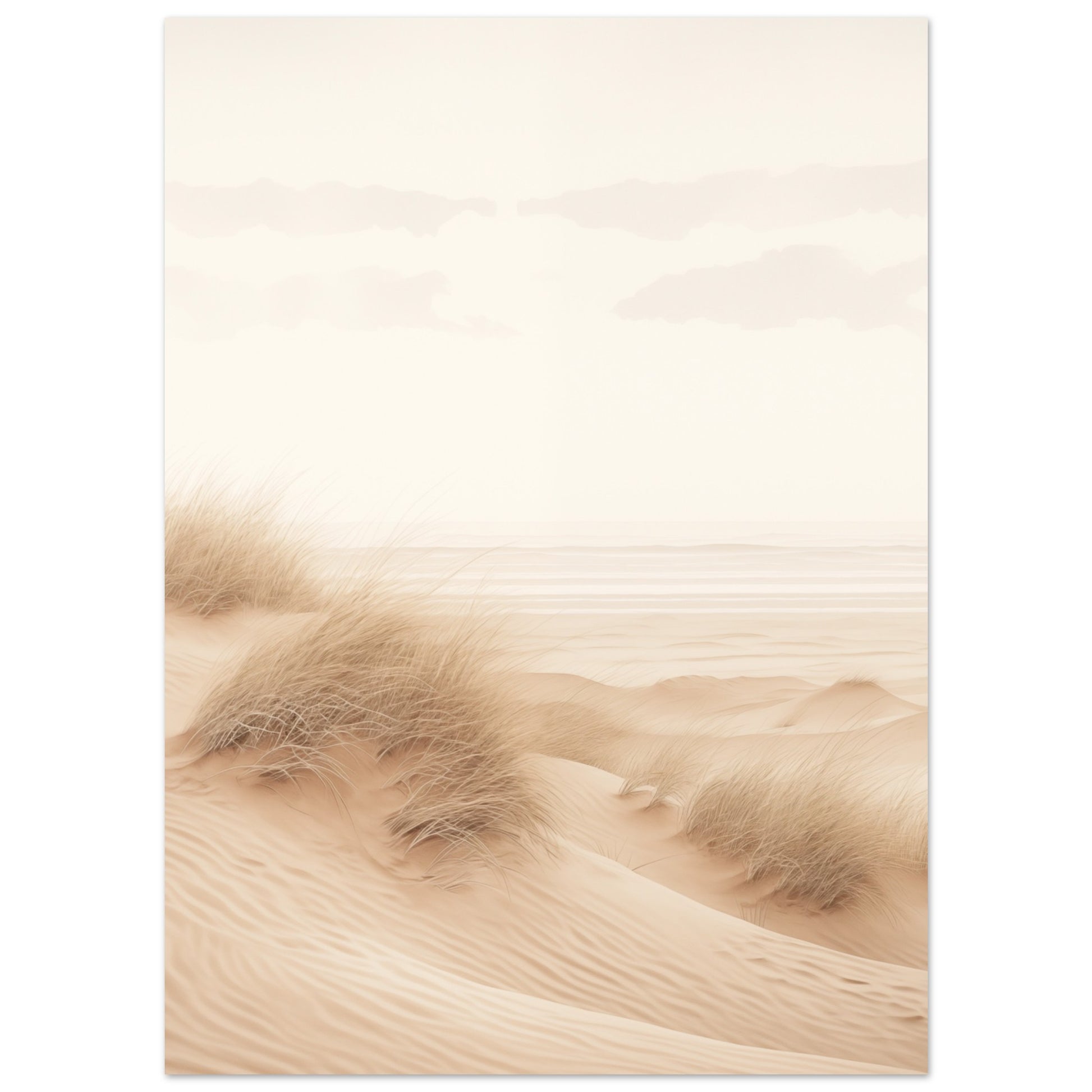 Sanfte Dünenlandschaft Poster 13x18 cm - Pixara