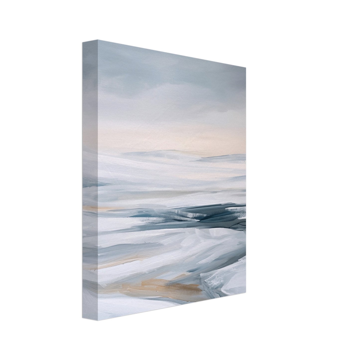 Verschneite Tiefen Leinwand 20x25 cm - Pixara