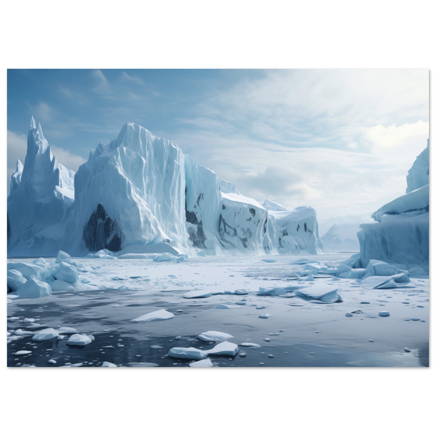 Stille Polarität Poster A4 21x29.7 cm - Pixara