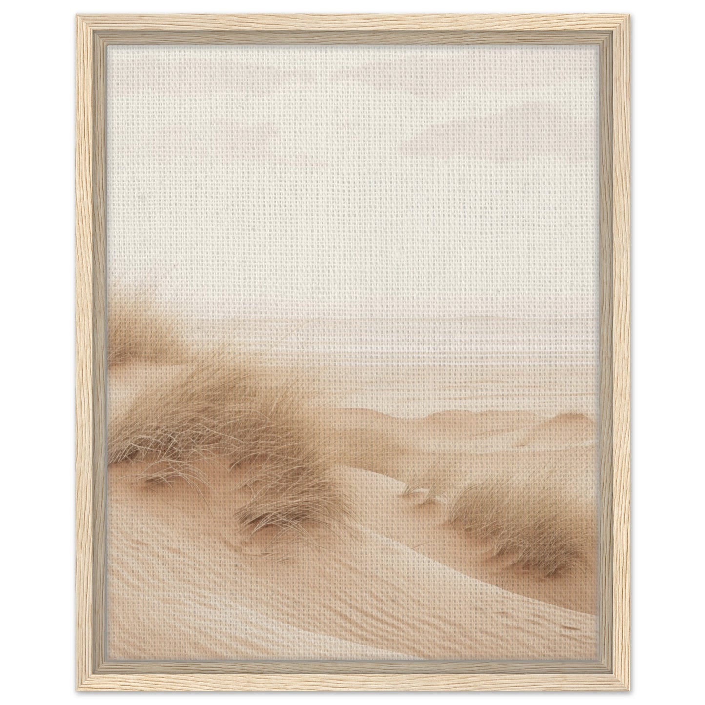 Sanfte Dünenlandschaft | Gerahmte Leinwand Holzrahmen 40x50 cm - Pixara