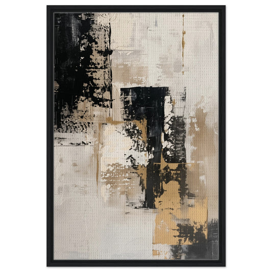 Timeless Elegance | Gerahmte Leinwand Schwarzer Rahmen 60x90 cm - Pixara