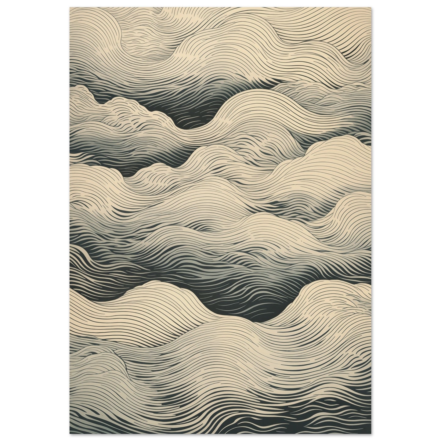 Whispering Tides Poster A4 21x29.7 cm - Pixara