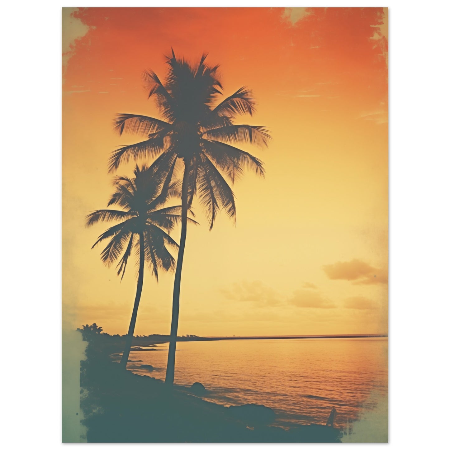 Abendruhe in Tangerine Poster 30x40 cm - Pixara