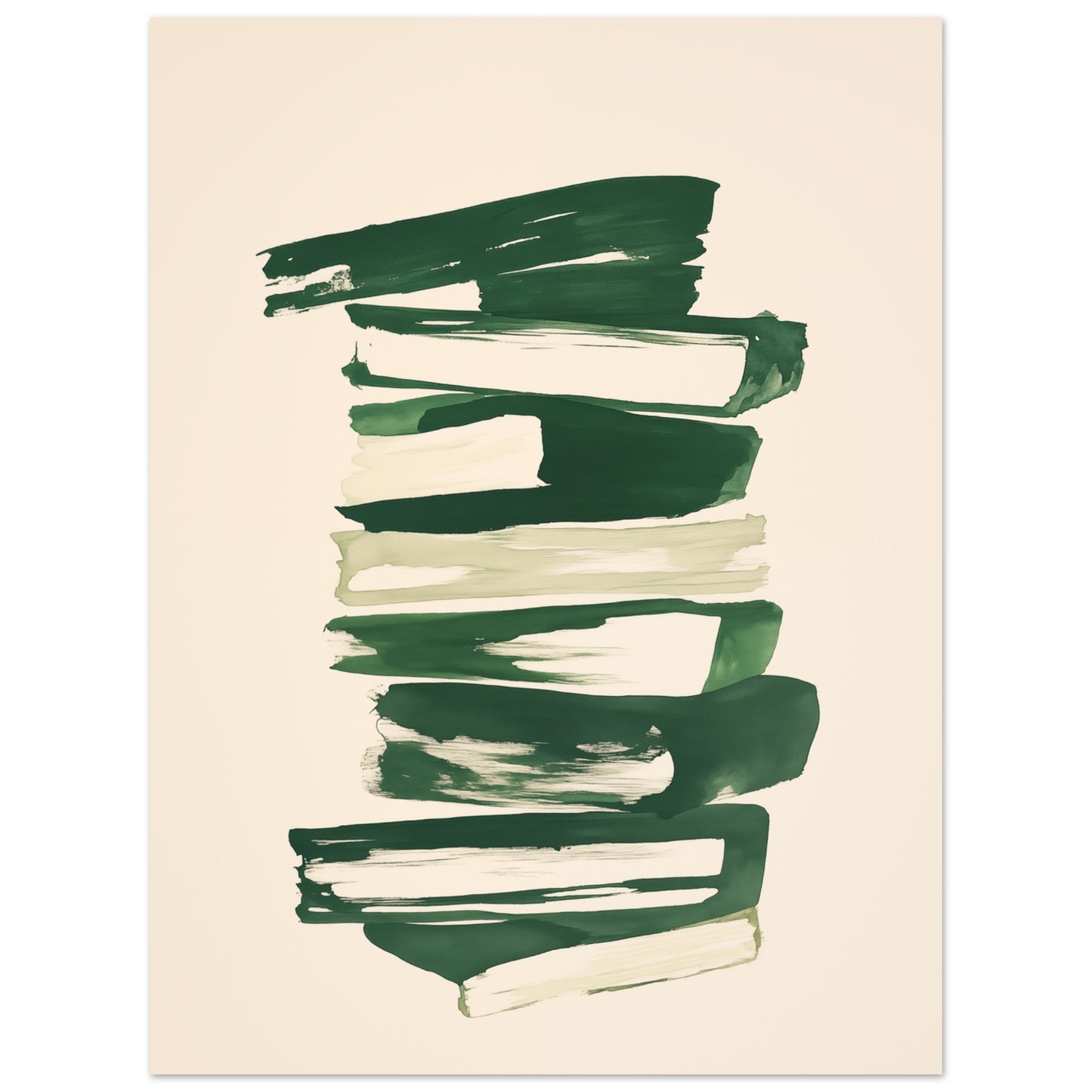 Struktur in Grün – Abstrakte Harmonie Poster 30x40 cm - Pixara