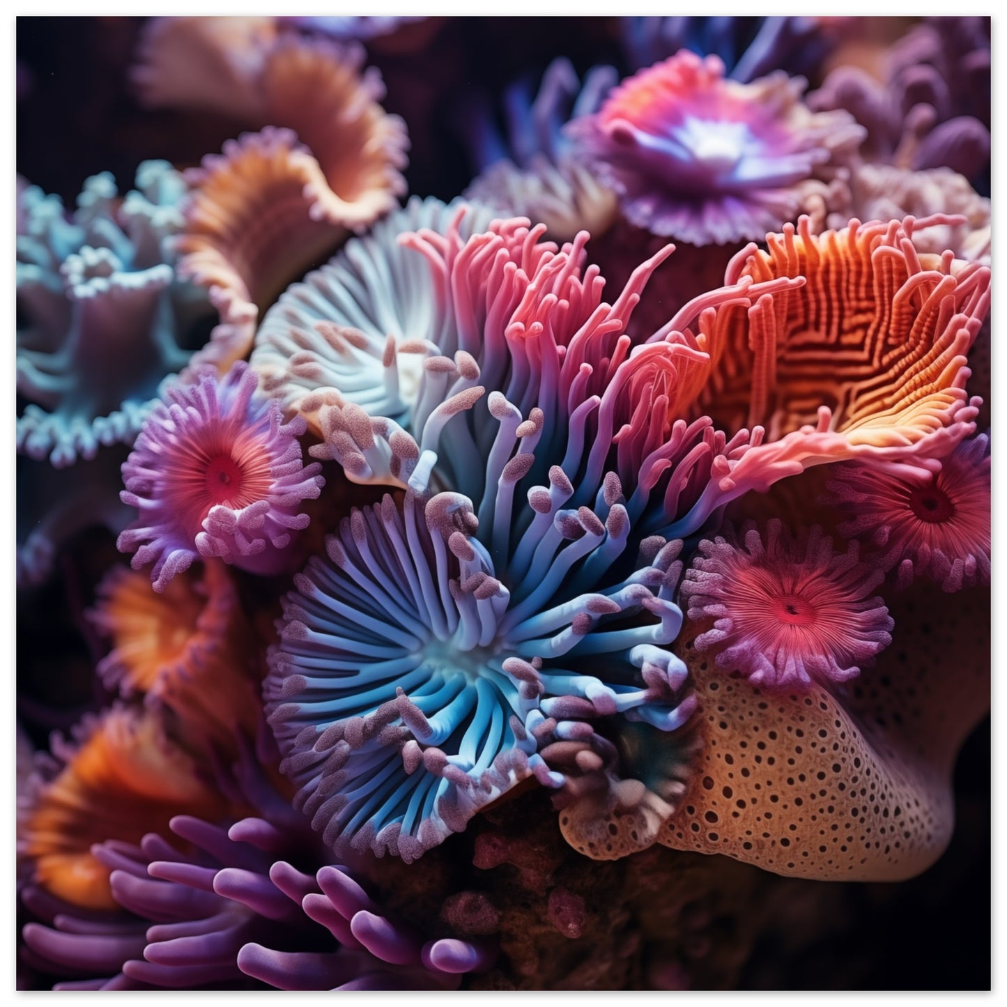 Ozean Oase Poster 30x30 cm - Pixara