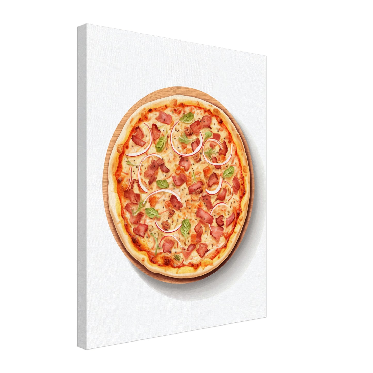 Klassische Pizza Leinwand 40x50 cm - Pixara