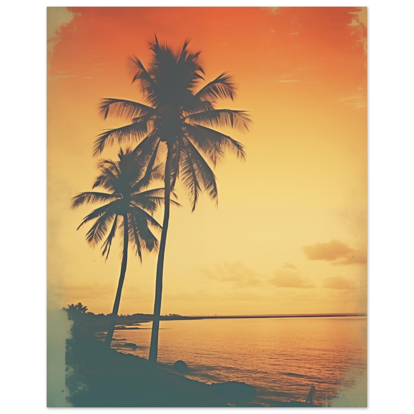 Abendruhe in Tangerine Poster 40x50 cm - Pixara