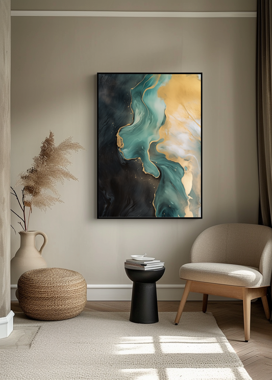 Celestial Aqua Flow - Pixara