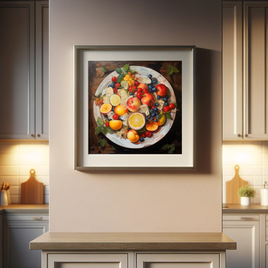 Fruchtschale-Kunstwerk - Pixara