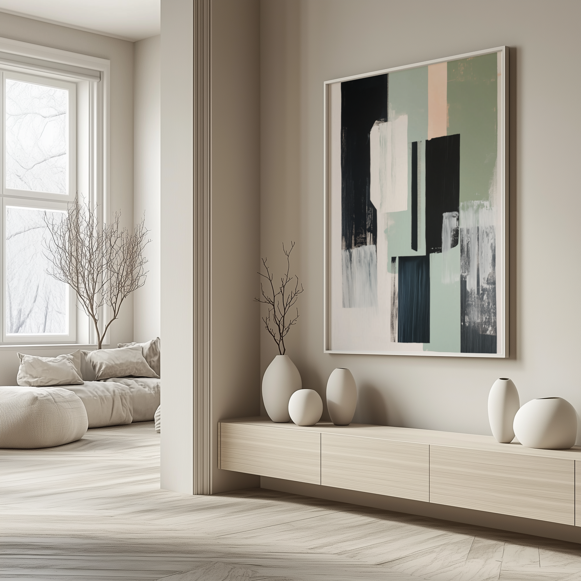 Urban Serenity – Abstrakte Komposition - Pixara