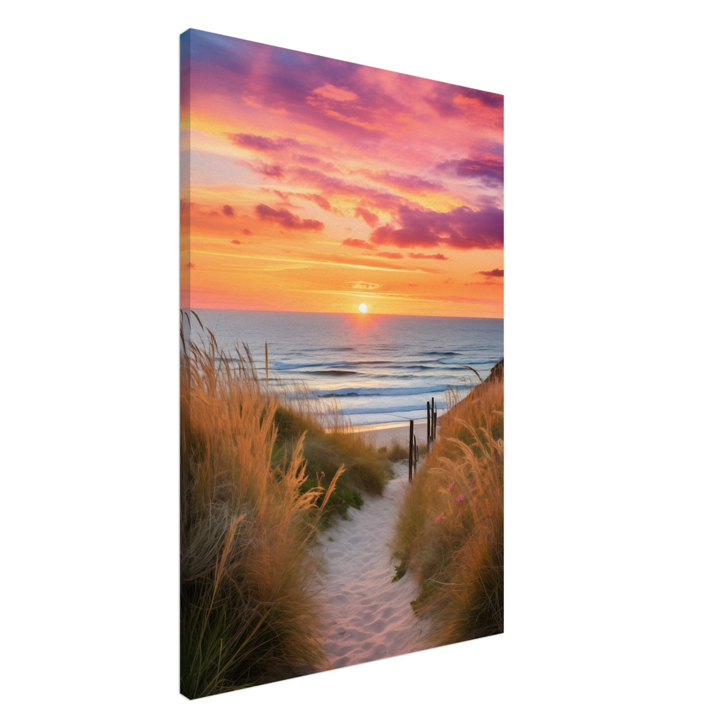 Dünenpfad Leinwand 60x90 cm - Pixara