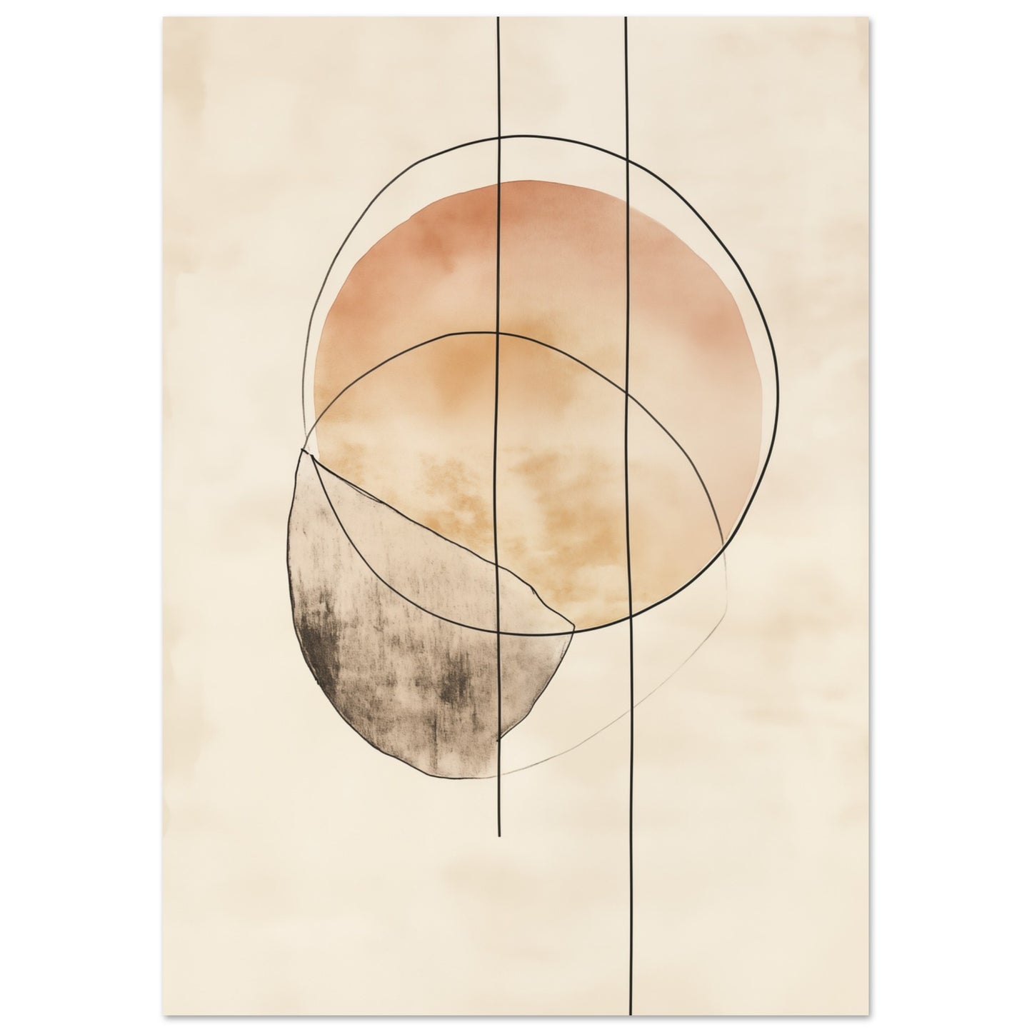 Harmonie der Linien Poster 21x29.7 cm - Pixara