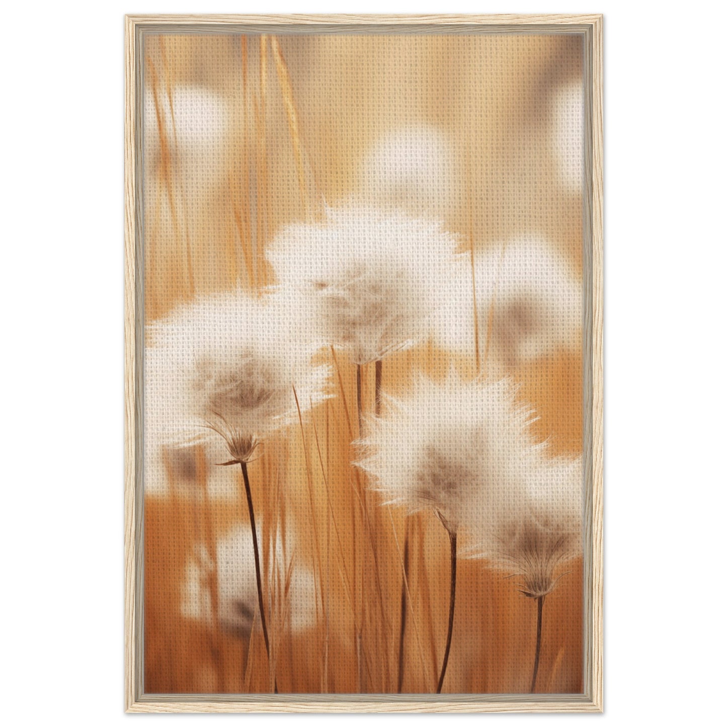 Cotton Calm | Gerahmte Leinwand Holzrahmen 60x90 cm - Pixara