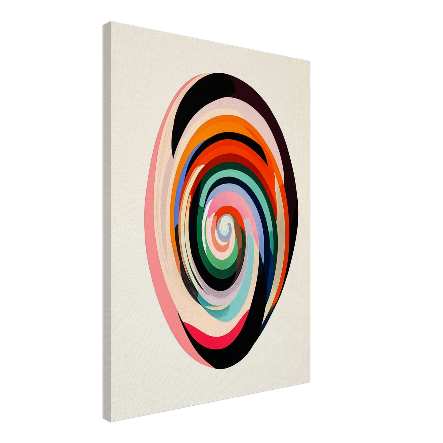 Farbenfrohe Spirale Leinwand 50x70 cm - Pixara
