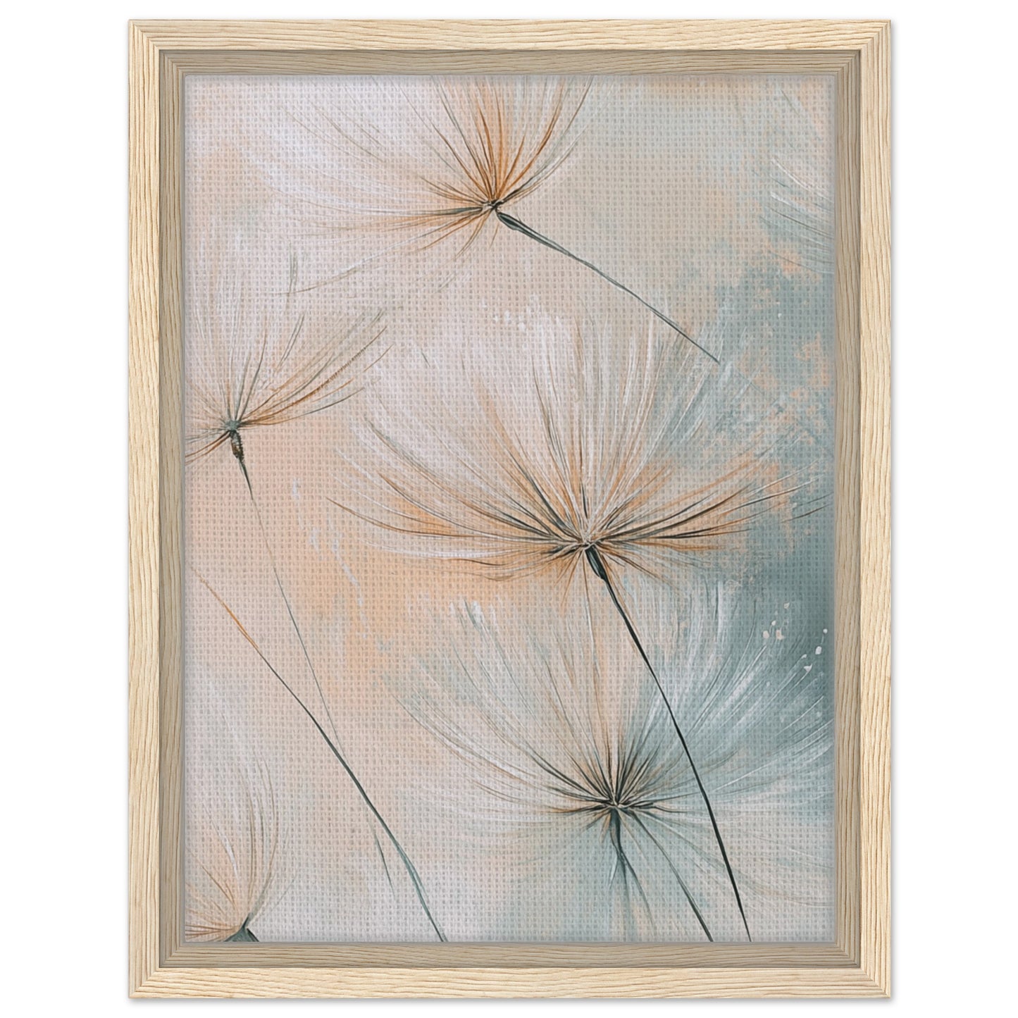 Leichtigkeit der Natur - Gerahmte Leinwand Holzrahmen 30x40 cm - Pixara