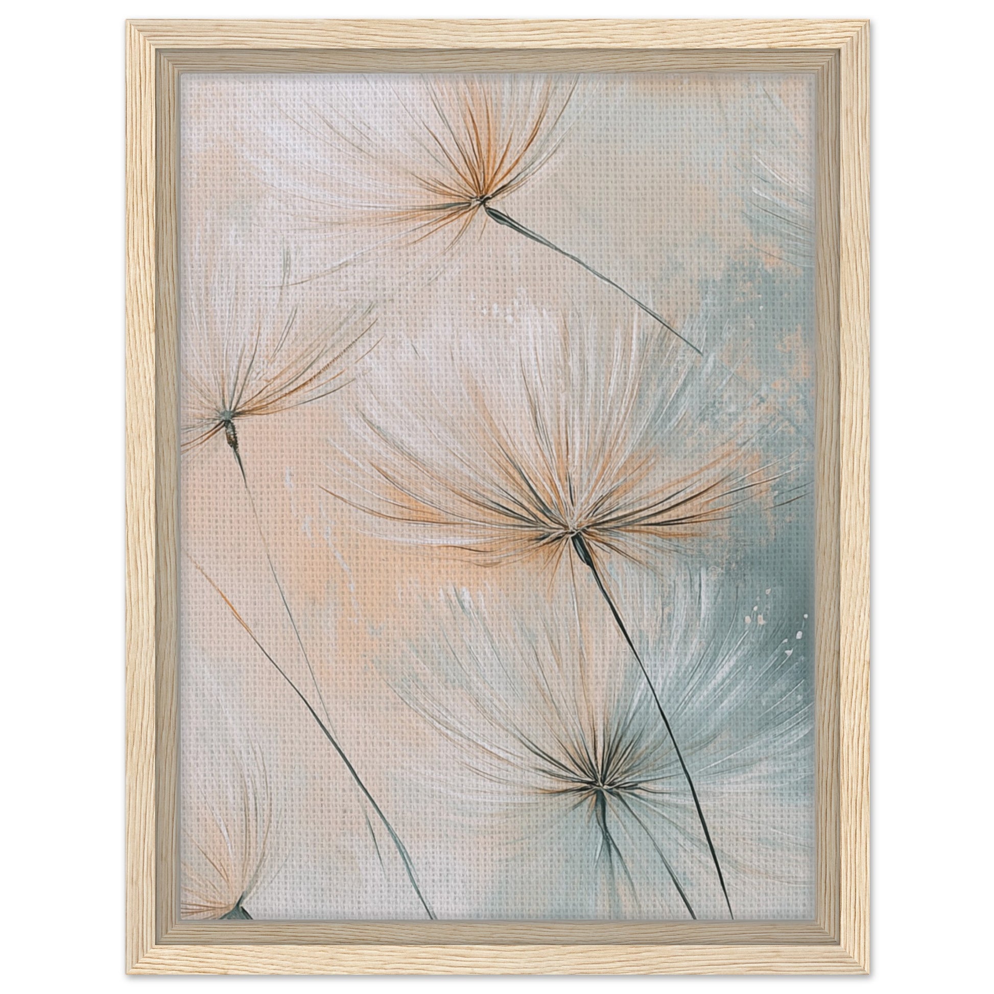 Leichtigkeit der Natur - Gerahmte Leinwand Holzrahmen 30x40 cm - Pixara