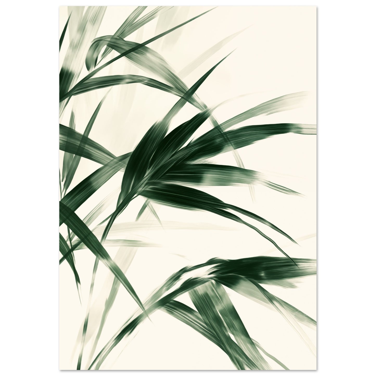 Palm Harmony – Minimalistisches Naturdesign Poster A4 21x29.7 cm - Pixara