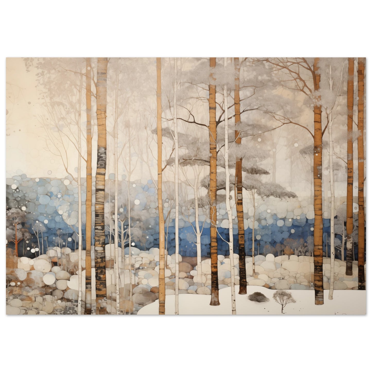Wintermorgen Poster 50x70 cm - Pixara