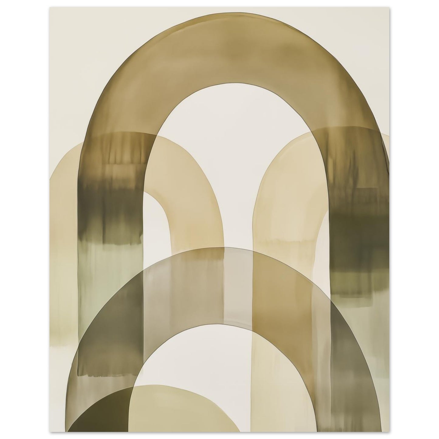 Sanfte Bögen – Minimalistische abstrakte Architektur 20x25 cm - Pixara