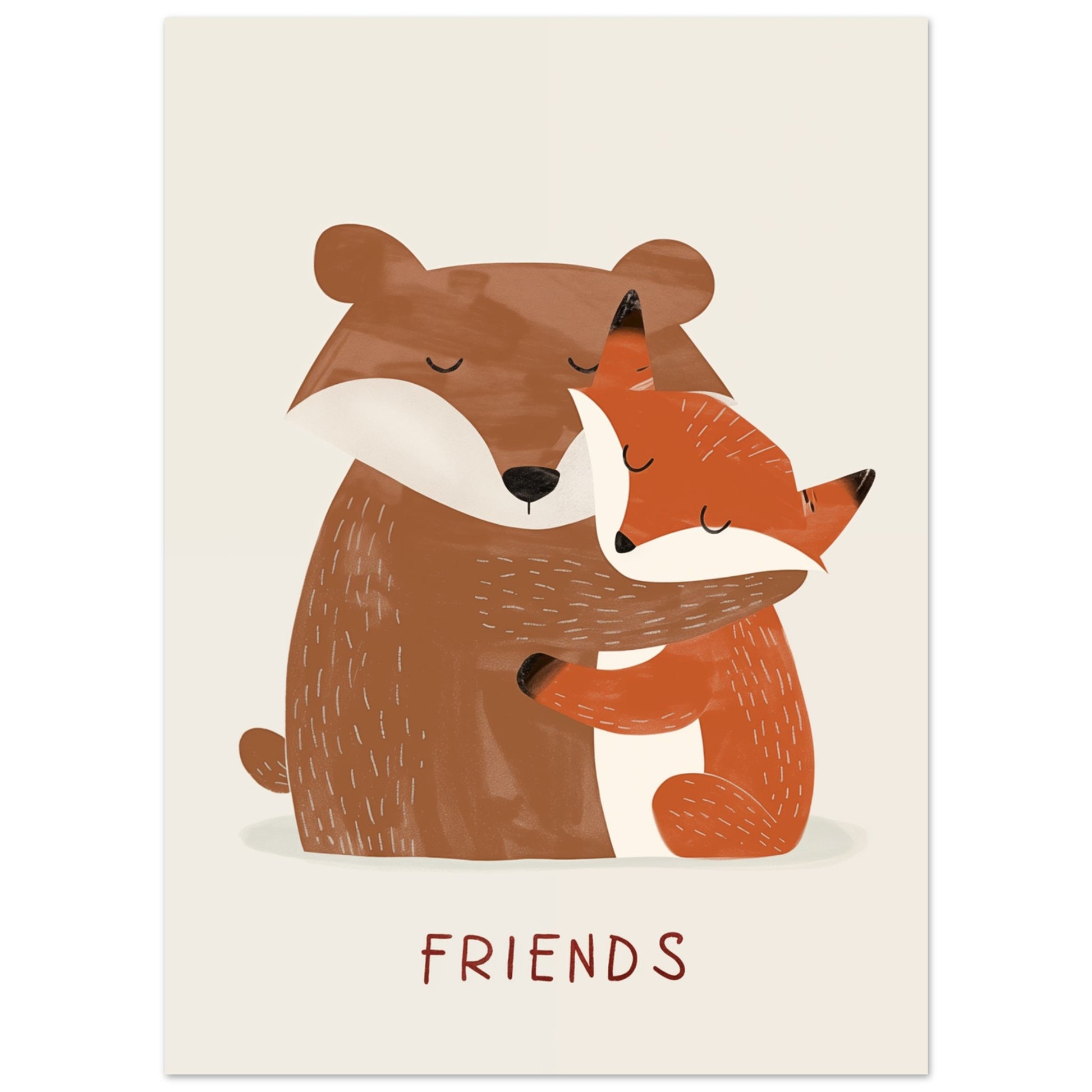 Bär und Fuchs 13x18 cm - Pixara